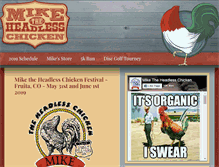 Tablet Screenshot of miketheheadlesschicken.org